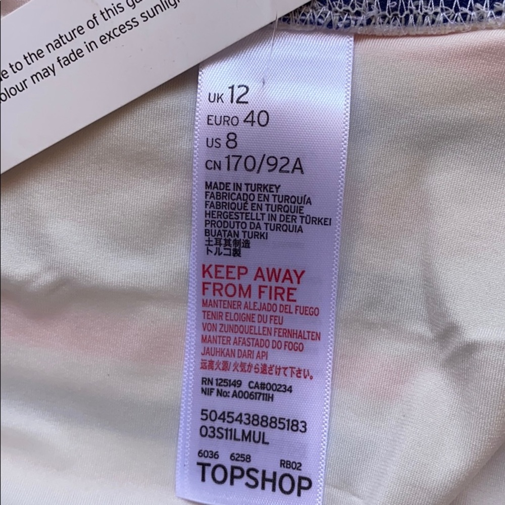 TOPSHOP Bikini Bottom Sz 8 - Picture 4 of 5